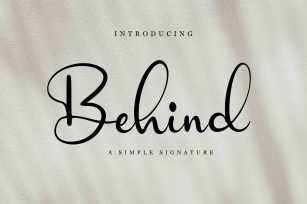 Behind Font Download