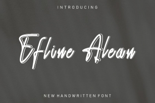 Efline Alean font Font Download