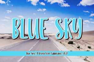 Blue Sky Font Download