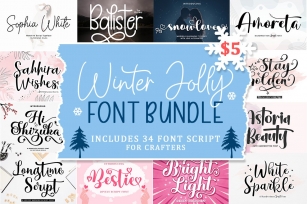 Winter Jolly Bundle Font Download