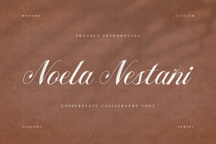 Noela Nestani - Copperplate Calligraphy Font Font Download