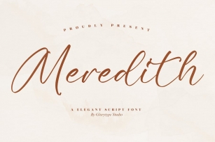 Meredith Elegant Script Font Font Download