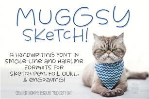 Muggsy Sketch (single Line) Font Download