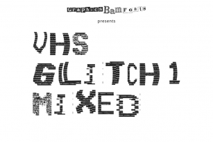 Vhs Glitch 1 Mixed Font Download
