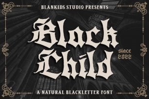 Black Child Font Download