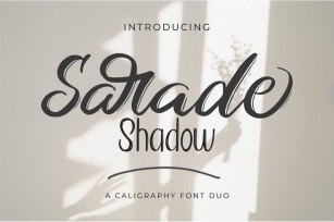 Sarade Shadow Font Download