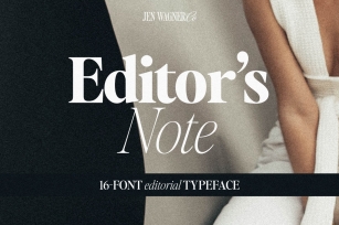 Editor's Note 16Font Editorial Serif Font Download