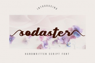 Sodaster Handwritten script Font Download