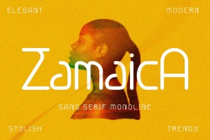 zamaica sans serif monoline Font Download