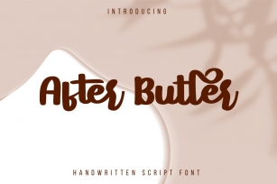 After Butler handwritten cute script Font Download