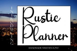 Rustic Planner Font Download