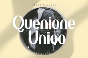 Quenione Uniqo Logo display Font Download