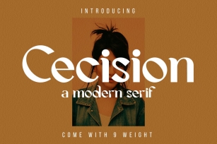 Cecision a modern sans serif family Font Download
