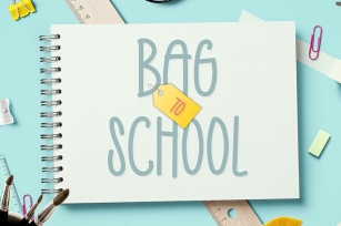 Bag to School Font Download
