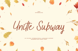 Unitte Subway Font Download