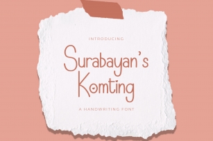 Surabayan’s Komting Font Download