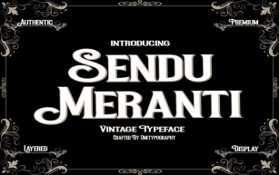 Sendu Meranti Font Download