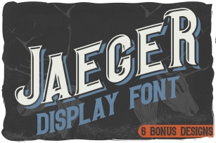 Jaeger and 6 bonus designs Font Download