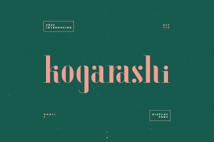 Kogarashi Font Download