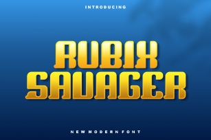 Rubix Savager Font Download
