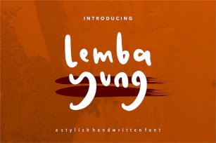 Lembayung | A Stylish Handwritten Font Font Download