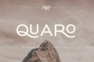 Quaro | Modern Display Sans Font Download