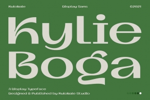 Kylie Boga Unique Display Sans Font Font Download