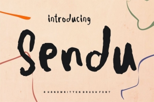 Sendu | A Handwritten Brush Font Font Download