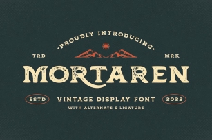 Mortaren - Vintage Display Font Font Download