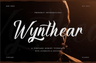 Wynthear - A Vintage Script Typeface Font Download