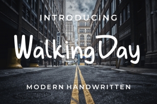 Walking Day Font Download