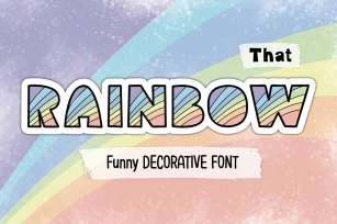 That Rainbow Font Download