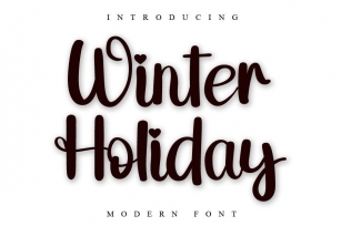 Winter Holiday Font Download