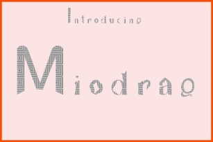 Miodrag Font Download