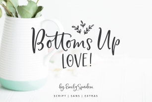 Bottoms Up Love Duo Font Download