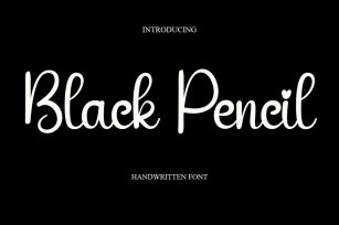 Black Pencil Font Download