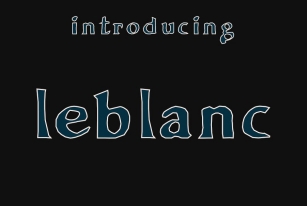 Leblanc Font Download