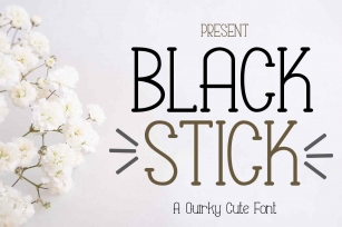 Black stick Font Download