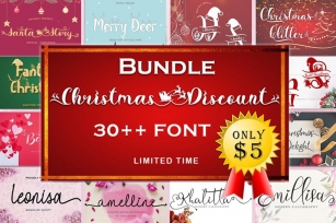Bundle Christmas Discount Font Download