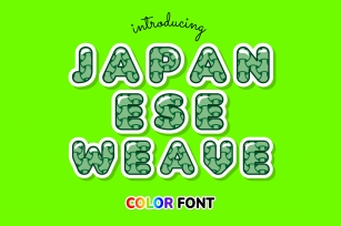 Japanese Weave Font Download