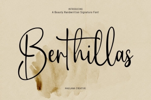 Berthillas Script Font Download
