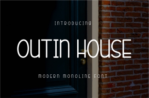 Outin House Font Download