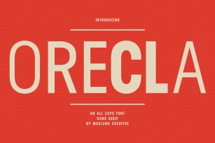 Orecla Sans Serif Display Font Download