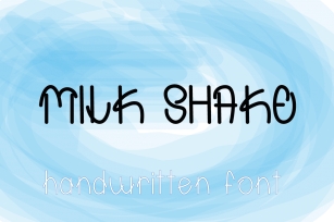 Milk Shake Font Download