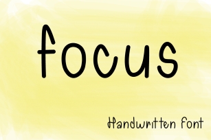 Focus Font Download