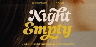 Night Empty Font Download
