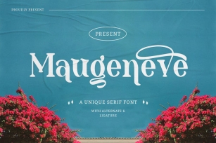 Maugeneve -  A Unique Serif Font Font Download
