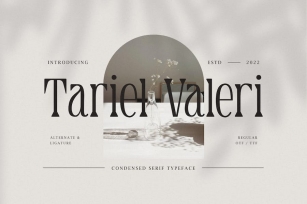 Tariel Valeri - Condensed Serif Typeface Font Download
