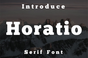 Horatio Serif Font Font Download