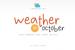 Weather in October Font Download